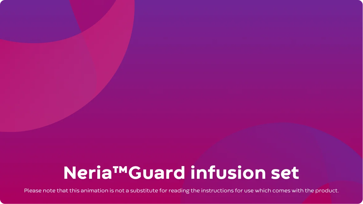 Come usare il set di infusione Neria™Guard