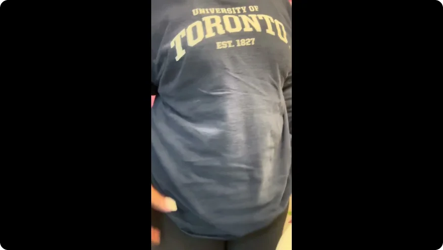 a person wearing a black shirt