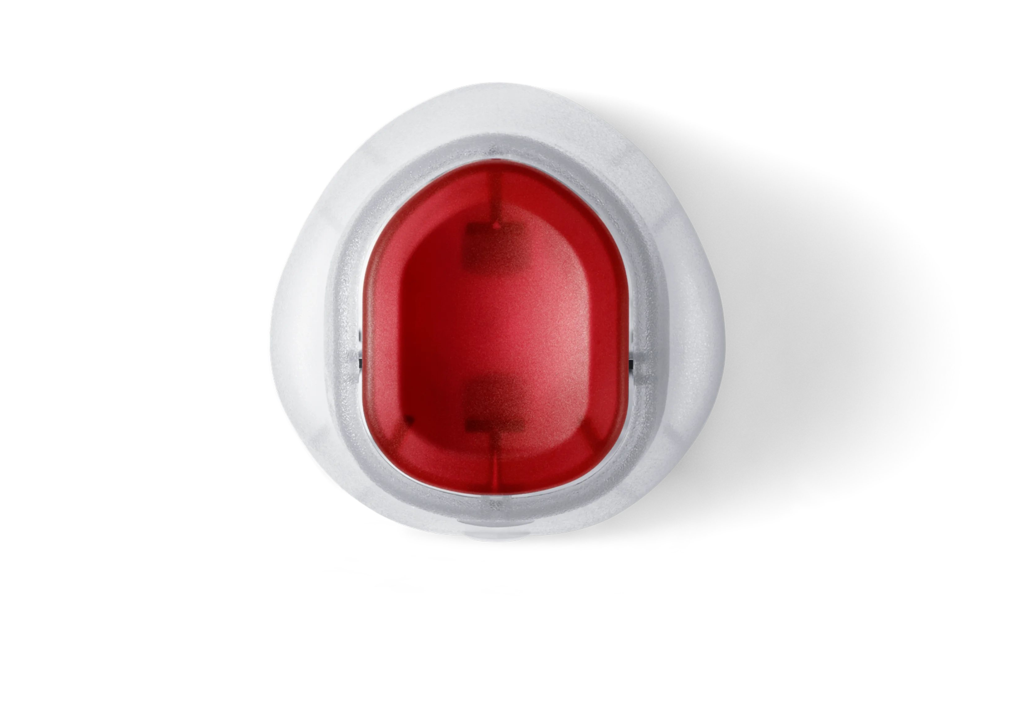 a red and white circle