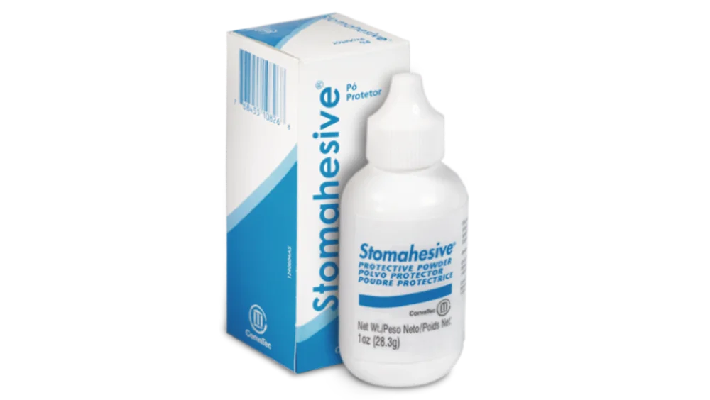 Stomahesive® Skin Barrier Powder: Helpt bij het behouden van een droog, beschermend oppervlak voor de huid.