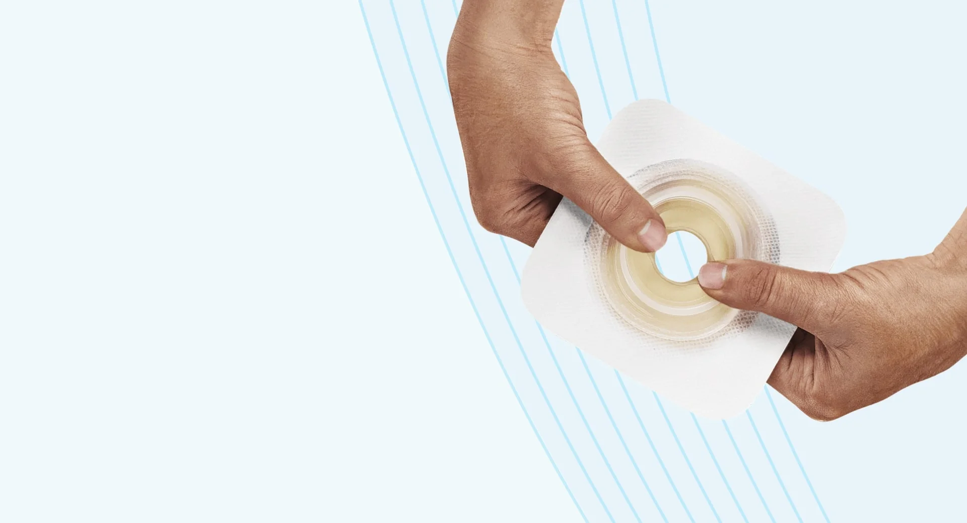 hands holding a baseplate